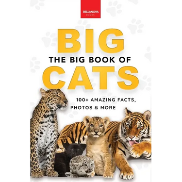 The Big Book of Big Cats: Big Cat Facts: 100+ Amazing Facts About Lions, Tigers, Leopards, Snow Leopards & Jaguars