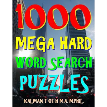 1000 Mega Hard Word Search Puzzles: Fun Way to Improve Your IQ
