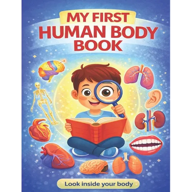 My First Human Body Book: The Human Body For Children, Look inside your body.
