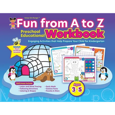 Snissy Snit Burger(TM) Fun From A to Z: Preschool Educational Workbook
