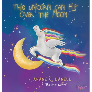 This Unicorn Can Fly Over the Moon