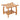 2-Tier Teak Wood Shower Bench Shower Stool with Curved Seat and Handles