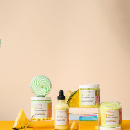 'Fineapples' Boob Collection | Body Butter| Serum| Sugar Scrub| by AMINNAH