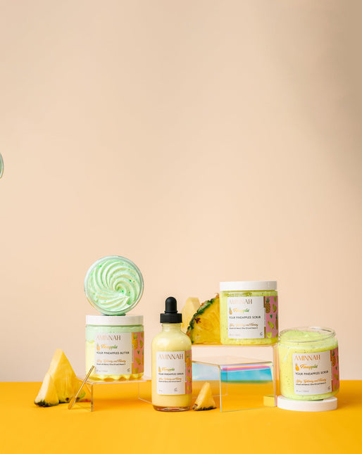 'Fineapples' Boob Collection | Body Butter| Serum| Sugar Scrub| by AMINNAH