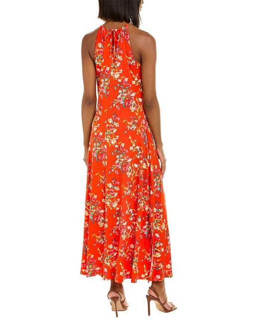 Leota Women's Cameron Maxi Dress in Watercolor Floral Grenadine Medium Lord & Taylor Red Size M by Steals