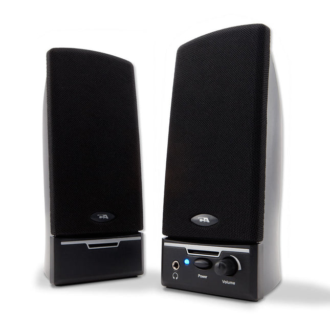 Cyber Acoustics - CA2014 2pc Desktop Speakers - BK, 4W by Level Up Desks