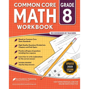 Common Core Math Workbook: Grade 8