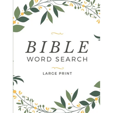 Bible Word Search Large Print: Words of Jesus One Puzzle per Page Word Find Book For Adults & Kids