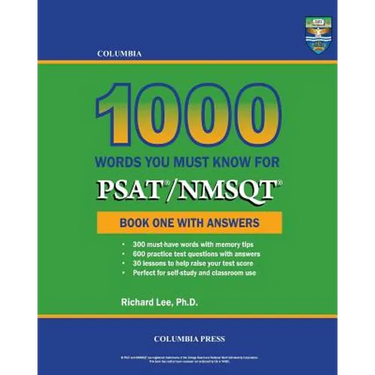 Columbia 1000 Words You Must Know for PSAT/NMSQT: Book One with Answers