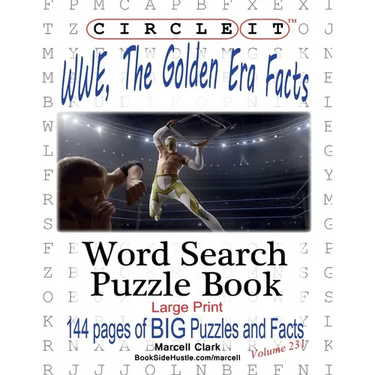Circle It, WWE, The Golden Era Facts, Word Search, Puzzle Book
