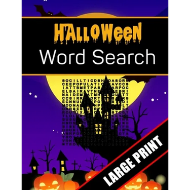 Halloween Word Search Large Print: 96 Word Search Activities for Everyone (Holiday Word Search)
