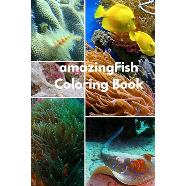 Amazing Fish Coloring Book: For Kids Ages 2-6 Sea Animals Ocean Creatures Great and small fish, and big undersea Adventure. : 6inchx9inch 99 pages