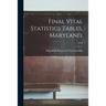 Final Vital Statistics Tables, Maryland.; 1959