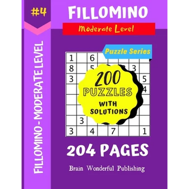 Fillomino Puzzle Series: 200 Brain Teasers Puzzle Book Collection
