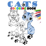 Cats coloring book: Cat coloring book for kids ages 4-8-10-12