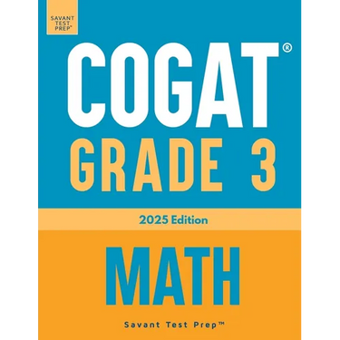 COGAT Grade 3 Math: Three Practice Tests - Level 9