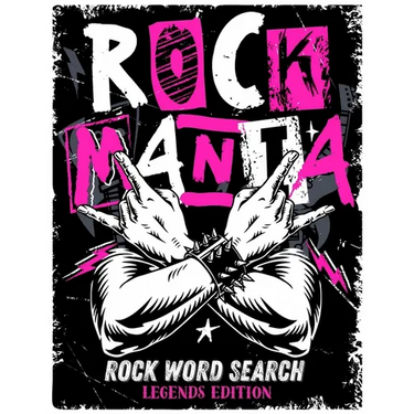 Rockmania - Rock Word Search Legends Edition: A memory-fueled music puzzle book that rocks as much as you do