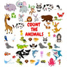 Count The Animals: Activity Puzzle Book Gift for Kids 2-5 Year Olds- Fun Animals Pictures for Preschoolers