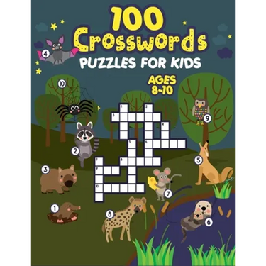 100 Crosswords Puzzles for Kids ages 8-10