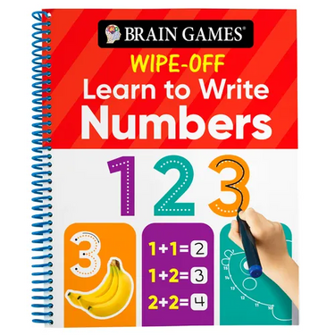 Brain Games Wipe-Off - Learn to Write: Numbers (Kids Ages 3 to 6)