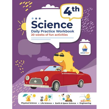 4th Grade Science: Daily Practice Workbook 20 Weeks of Fun Activities (Physical, Life, Earth and Space Science, Engineering Video Explanations Include