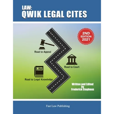 Law: Qwik Legal Cites Second Edition 2021: Law