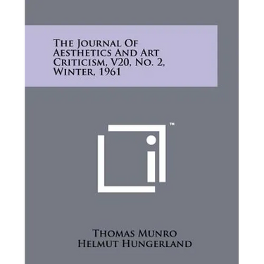 The Journal Of Aesthetics And Art Criticism, V20, No. 2, Winter, 1961