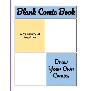 Blank Comic Book: Blank Comic Book Drawing Paper for Kids