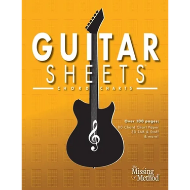 Guitar Sheets Chord Chart Paper: Over 100 pages of Blank Chord Chart Paper, TAB + Staff Paper, & more