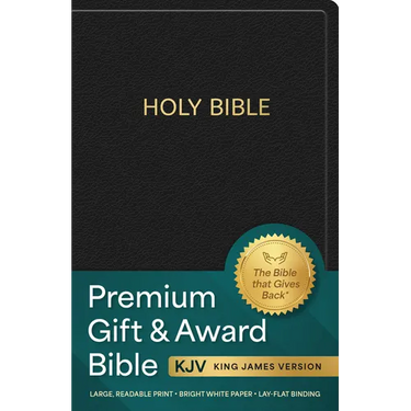 KJV Holy Bible: Premium Gift and Award Bible, Black Imitation Leather: King James Version Bible