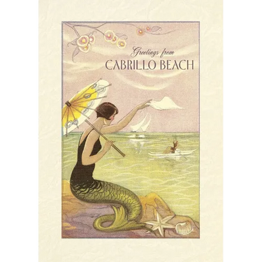 Vintage Lined Notebook Greetings from Cabrillo Beach