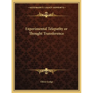 Experimental Telepathy or Thought Transference
