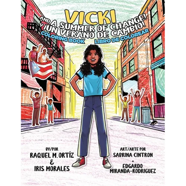 Vicki and a Summer of Change! Coloring Book /¡Vicki y un verano de cambio! Libro de colorear