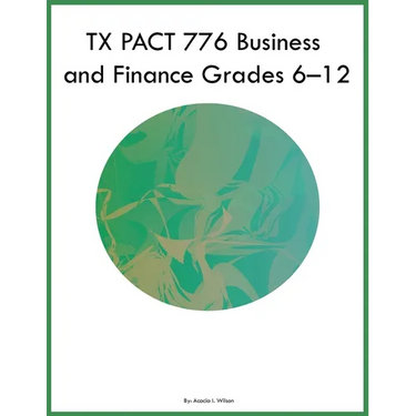 TX PACT 776 Business and Finance Grades 6-12