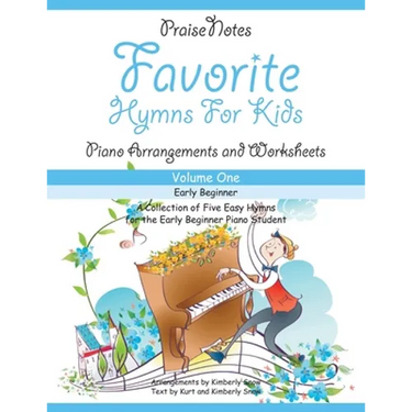 Favorite Hymns for Kids (Volume 1): A Collection of Five Easy Hymns for the Early Beginner Piano Student