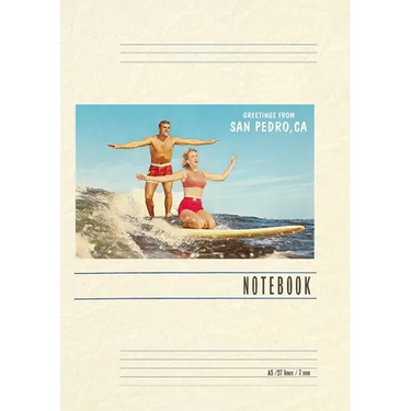 Vintage Lined Notebook Greetings from San Pedro