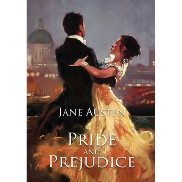 Pride and Prejudice: A romantic novel of manners by Jane Austen following the emotional development of a young woman