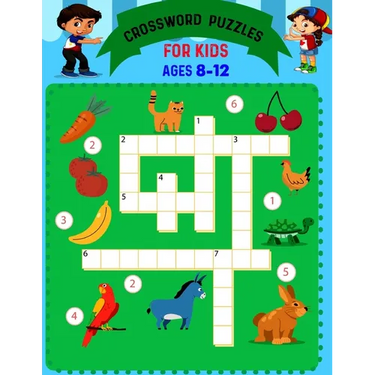 Crossword Puzzles For Kids Ages 8 to 12: Boosting Brains For Young Minds