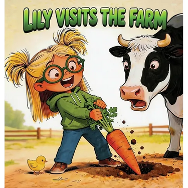 Lily Visits the Farm: A Children's Farm Animal Picture Book and Short Story for Preschool Kids Ages 3-5 About Friendly Farm Animals, Gardening, and Li