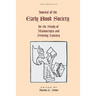Journal of the Early Book Society Vol 18: For the Study of Manuscripts and Printing History
