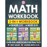 Math Workbook Practice Grade 3-5 (Ages 8-11): 3-in-1 Math Workbook With Over 500+ Questions For Learning and Practice Math (3rd, 4th and 5th Grade)