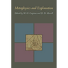 Metaphysics and Explanation