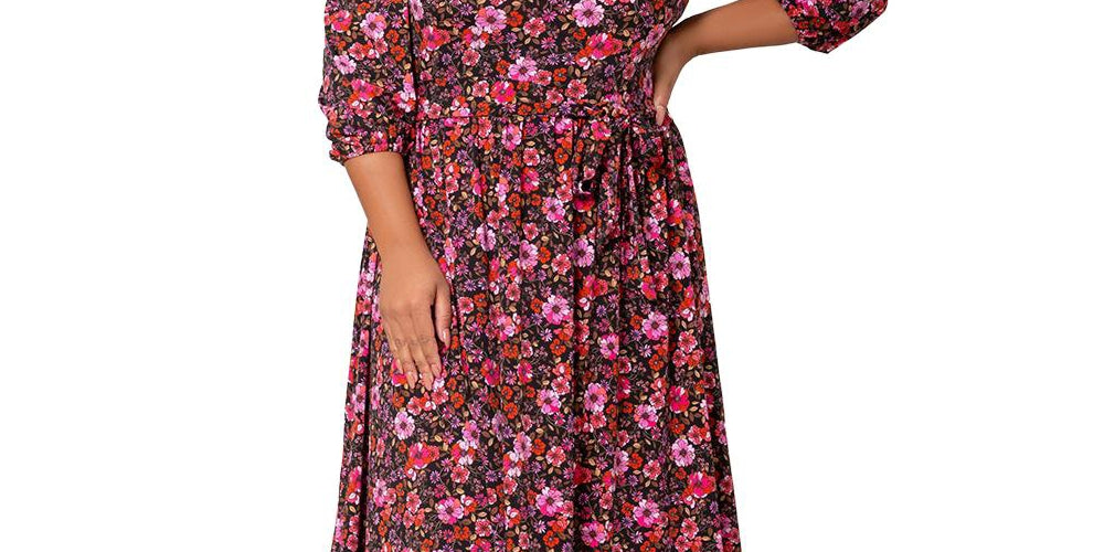 Leota Women's Iman Dress Pink Size 3XL by Steals