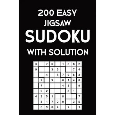 200 Easy Jigsaw Sudoku With Solution: 9x9, Puzzle Book, 2 puzzles per page