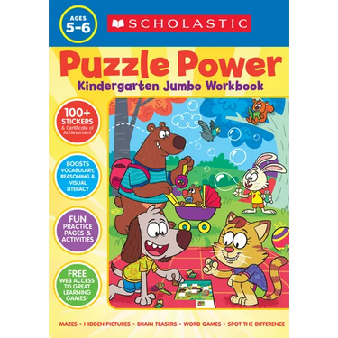 Puzzle Power Kindergarten Jumbo Workbook