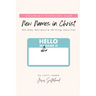 Journey through our New Names in Christ: 30-Day Scripture Writing Journal