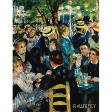 Renoir Daily Planner 2026: Dance at le Moulin de la Galette Painting Artistic Impressionism Art Organizer