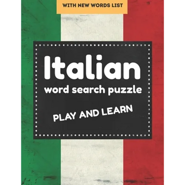 Italian word search puzzle: italian word search books for Adults and Beginners, perfect gift for Language Learners