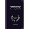 Laws and Documents Relating to Cornell University, 1862-1892