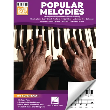 Popular Melodies - Super Easy Songbook with 49 Simple Arrangements for Piano